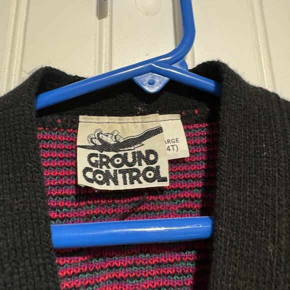 Vintage Ground Control Dinosaur Cardigan Sweater Kids 4T T-Rex - Picture 4 of 6